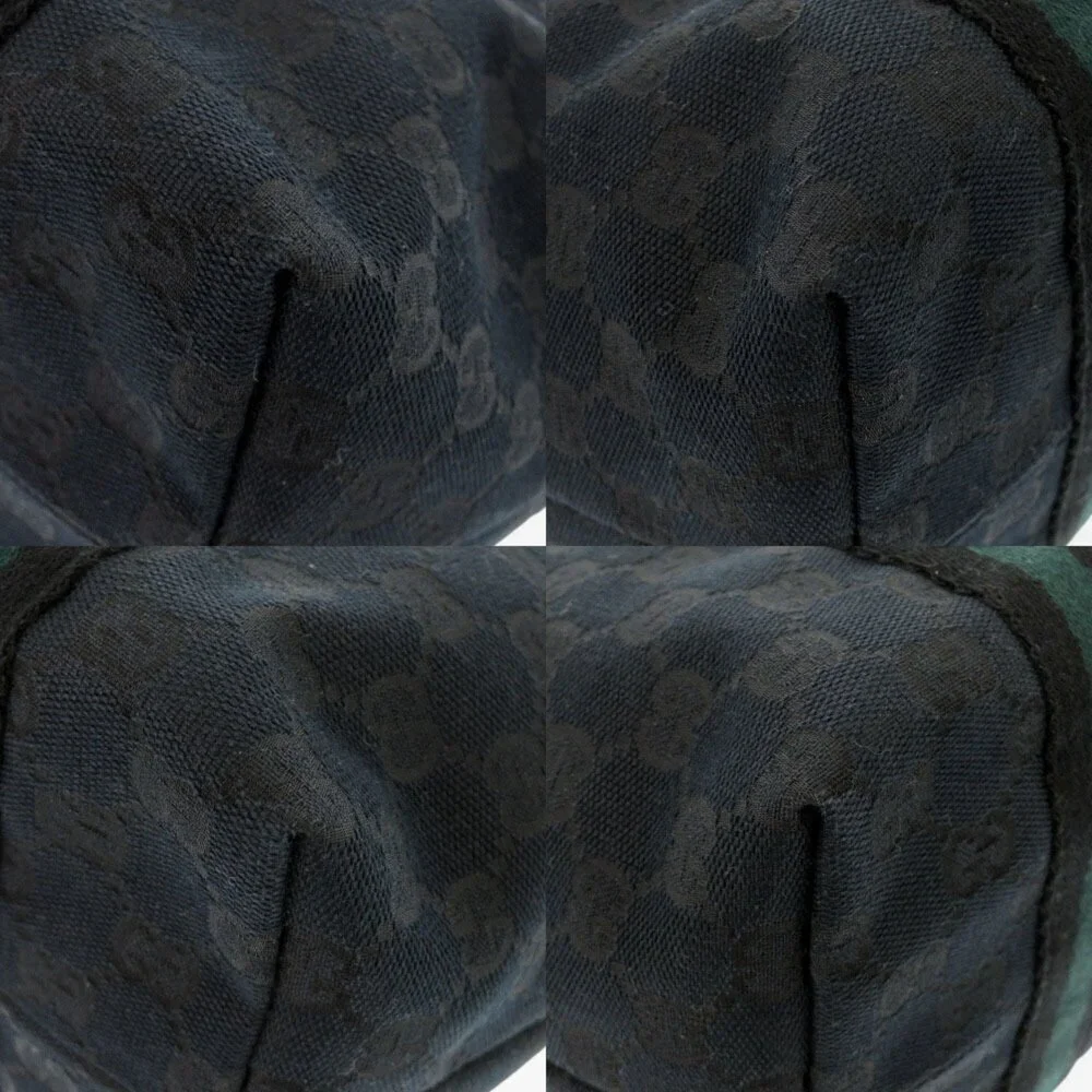 GUCCI Authentic Black Canvas Tote Bag - Picture 5 of 10